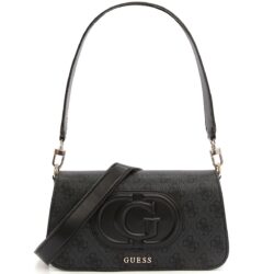 حقيبة كتف نسائية من جيس Guess باللون الأسود الفحمي Hwesg951320