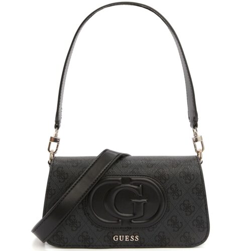 حقيبة كتف نسائية من جيس Guess باللون الأسود الفحمي Hwesg951320