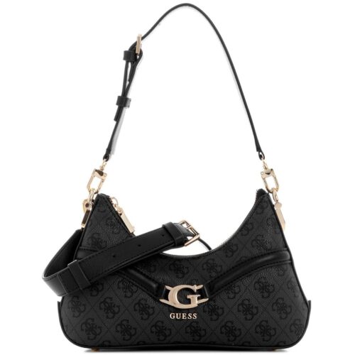 حقيبة كتف نسائية من جيس Guess باللون الأسود الفحمي Hwsg7993730 Clo