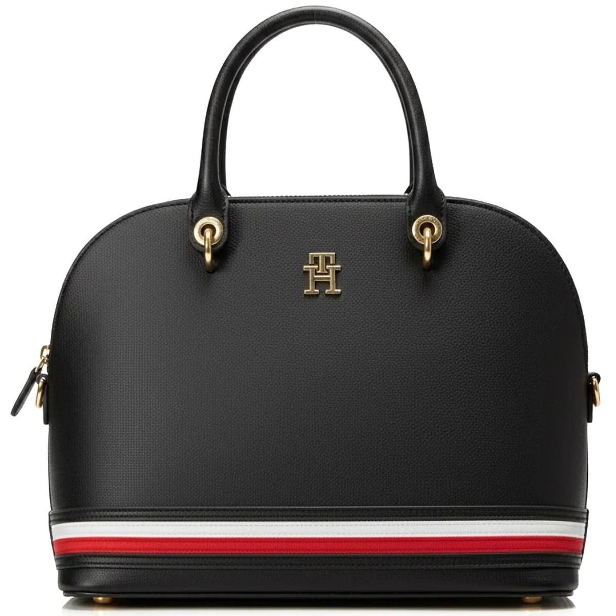imageye___-_imgi_74_tommy-hilfiger-black-women-shoulder-bag-aw0aw10453-0gy حقيبة كتف نسائية سوداء من تومي هيلفيغر Aw0Aw10453 - الصورة 1