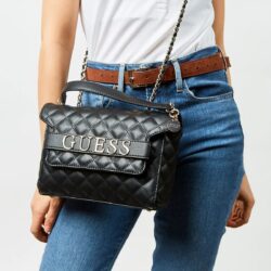 ⁦حقيبة كروسبودي سوداء من Guess للنساء Hwvg7970210Bla⁩ - الصورة ⁦2⁩