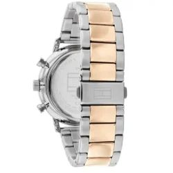 ⁦Tommy Hilfiger Men’s Watch – Model 1710570 | Elegant Two-Tone Silver & Gold Design⁩ - الصورة ⁦3⁩