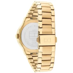 ⁦Tommy Hilfiger Women’s Piper Gold Stainless Steel Watch – Brown Dial Elegant Design | Model 1782725⁩ - الصورة ⁦3⁩