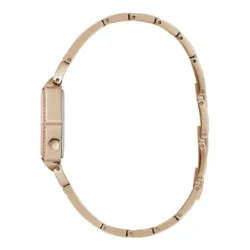 ⁦Guess GW0680L3 Women’s Rose Gold Stainless Steel Watch – 28mm Elegant Analog Quartz with Crystal Details⁩ - الصورة ⁦4⁩