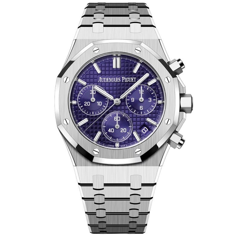 40F72A9C-6F8E-48E1-A242-66E7BD8BED41.jpg Audemars Piguet Chonograph Super Clone Swiss Machine 41mm - الصورة 1