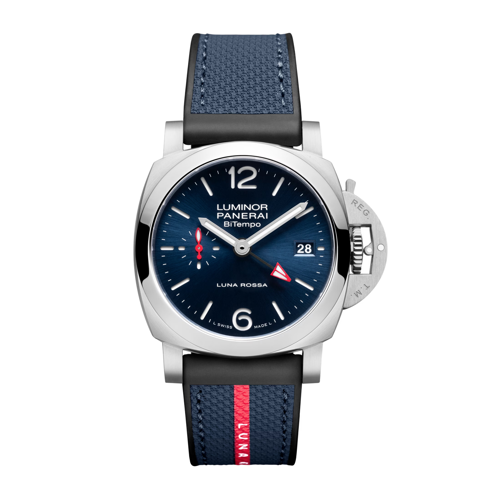 45BB6D22-1179-400C-A419-83D6B2383BE7.png Panerai Luminor Quaranta BiTempo Luna Rossa PAM01404 Super Clone Swiss Machine 40mm - الصورة 1