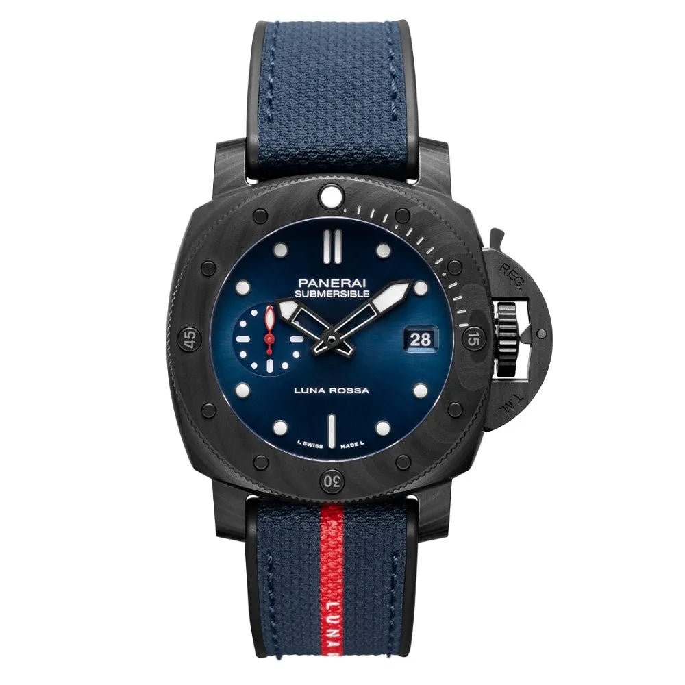 8F2B7D99-CD0B-460D-9A9E-E5731ABA0AE3.jpg Panerai Submersible Luna Rossa Carbotech PAM01563 Super Clone Swiss Machine 42mm - الصورة 1