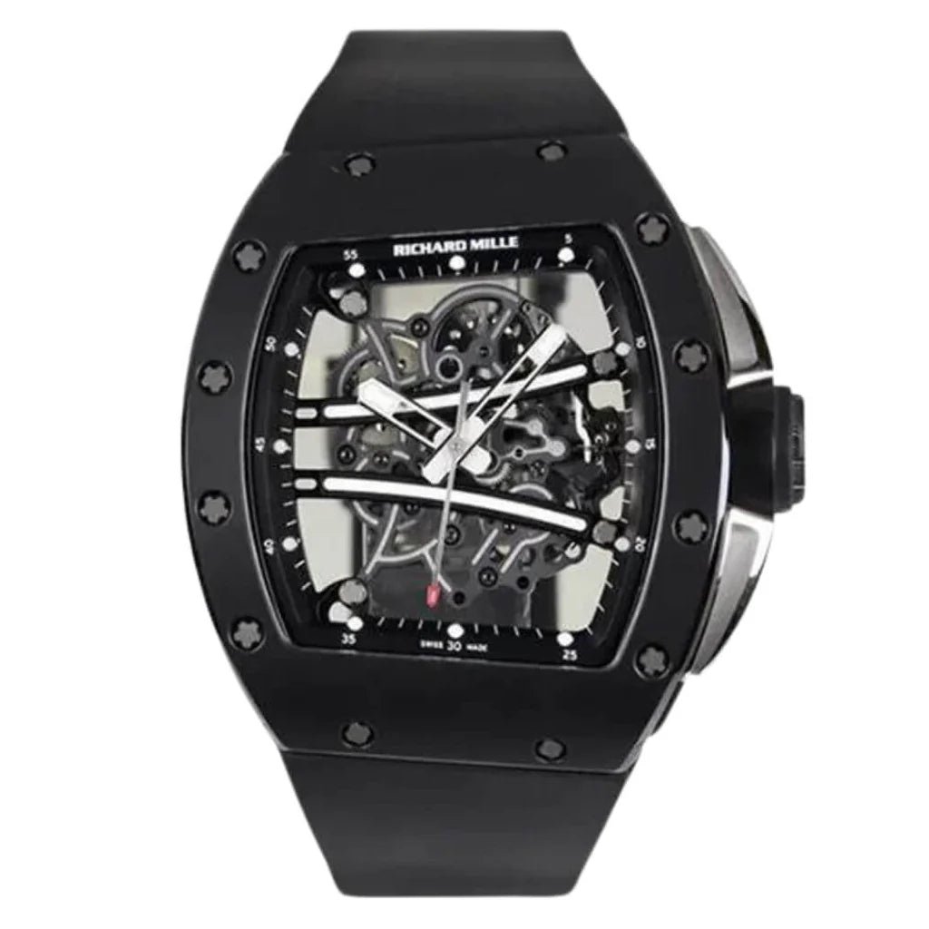 9C16D163-1C92-4EE7-B873-56731D864FA6.jpg Richard Mille RM 61-01 Yohan Blake All Super Clone Swiss Machine(50.23mm x 42.70mm) - الصورة 1