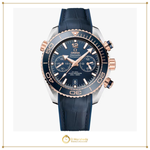Seamaster Planet Ocean 600M 45.5 mm steel ‑ Sedna gold on leather strap with rubber lining [frame:v1]