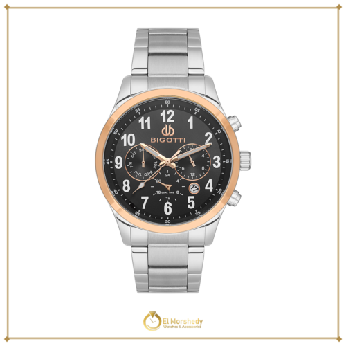 BIGOTTI MILANO MENS STAINLESS STEEL STRAP WATCH – BG.1.10508-5 [frame:v1]