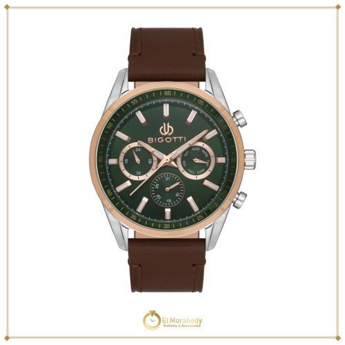 BIGOTTI MILANO MENS LEATHER STRAP WATCH- BG.1.10490-4 [frame:v1]