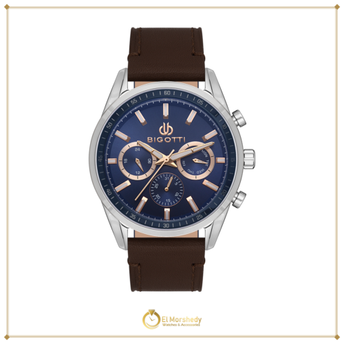 BIGOTTI MILANO MENS LEATHER STRAP WATCH- BG.1.10490-3 [frame:v1]