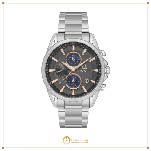 BIGOTTI MILANO MENS STAINLESS STEEL STRAP WATCH – BG.1.10479-5 [frame:v1]