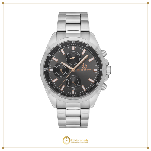 BIGOTTI MILANO MENS STAINLESS STEEL STRAP WATCH – BG.1.10470-4 [frame:v1]