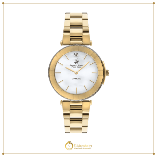 BEVERLY HILLS POLO CLUB Women’s Analog White Mop Dial Watch – BP3333X.120 [frame:v1]