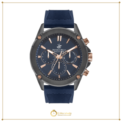 BEVERLY HILLS POLO CLUB Men’s Multi Function Dark Blue Dial Watch – BP3324X.099 [frame:v1]
