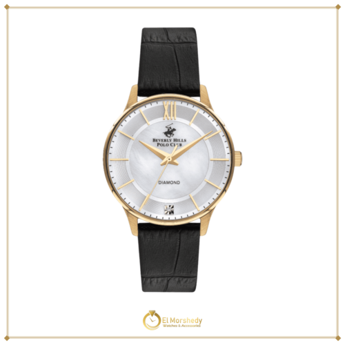 BEVERLY HILLS POLO CLUB Women’s Analog White Mop Dial Watch – BP3310X.121 [frame:v1]