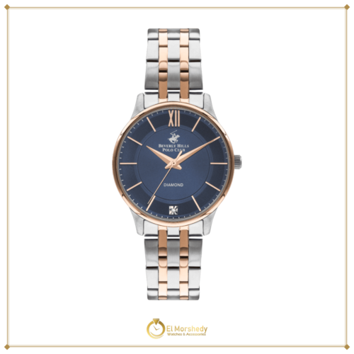 BEVERLY HILLS POLO CLUB Women’s Analog White Mop Dial Watch – BP3309X.590 [frame:v1]