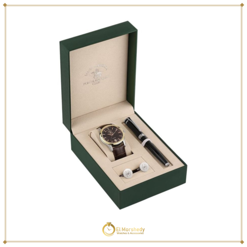 SANTA BARBARA MEN’S LEATHER WATCH SB.1.10507-4 [frame:v1]