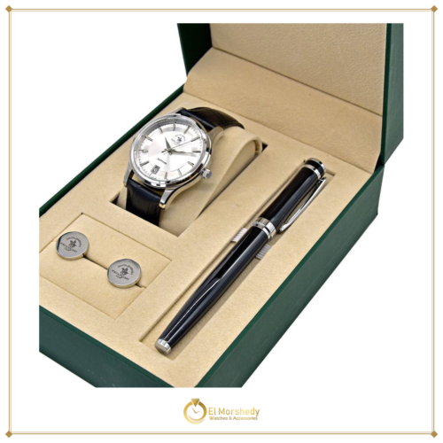 SANTA BARBARA MEN’S LEATHER WATCH SB.1.10507-1 [frame:v1]