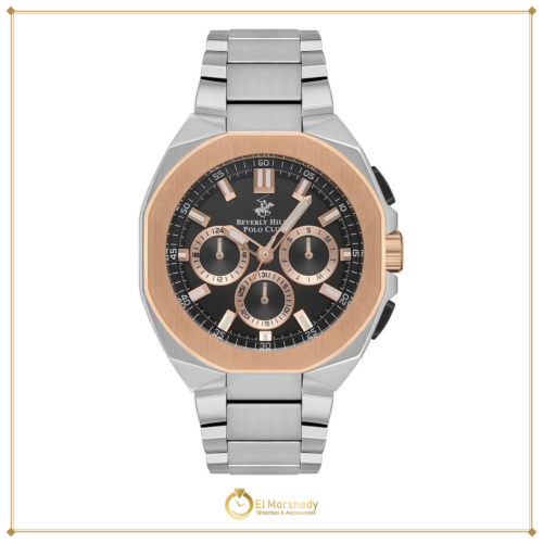 Beverly Hills Polo Club Men’s Multi Function Black Dial Watch – BP3537X.550 [frame:v1]