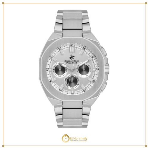 Beverly Hills Polo Club Men’s Multi Function Silver Dial Watch – BP3537X.330 [frame:v1]