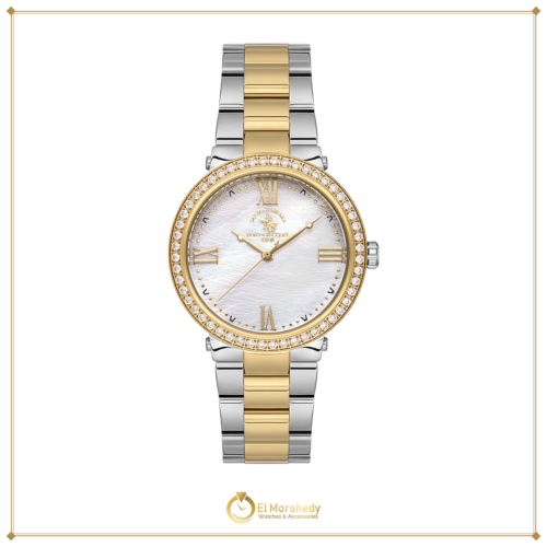 SANTA BARBARA WOMEN’S WATCH WHITE MOP DIAL SB.1.10553-3 [frame:v1]