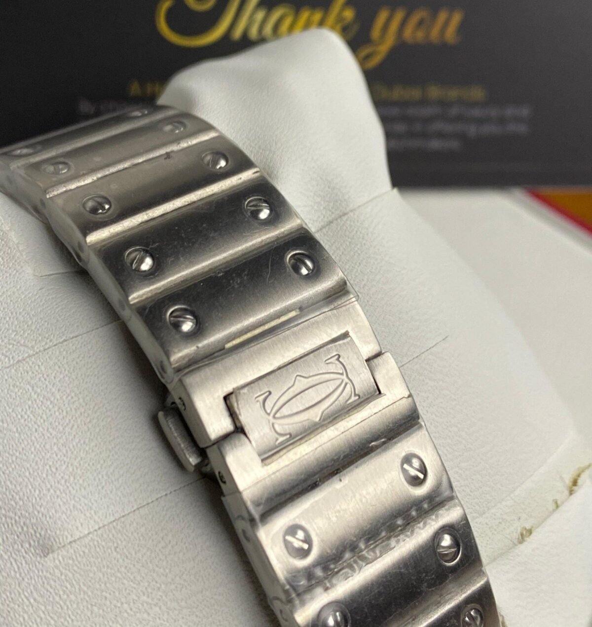⁦Cartier Santos de Cartier Green Dial 40mm⁩ - الصورة ⁦5⁩