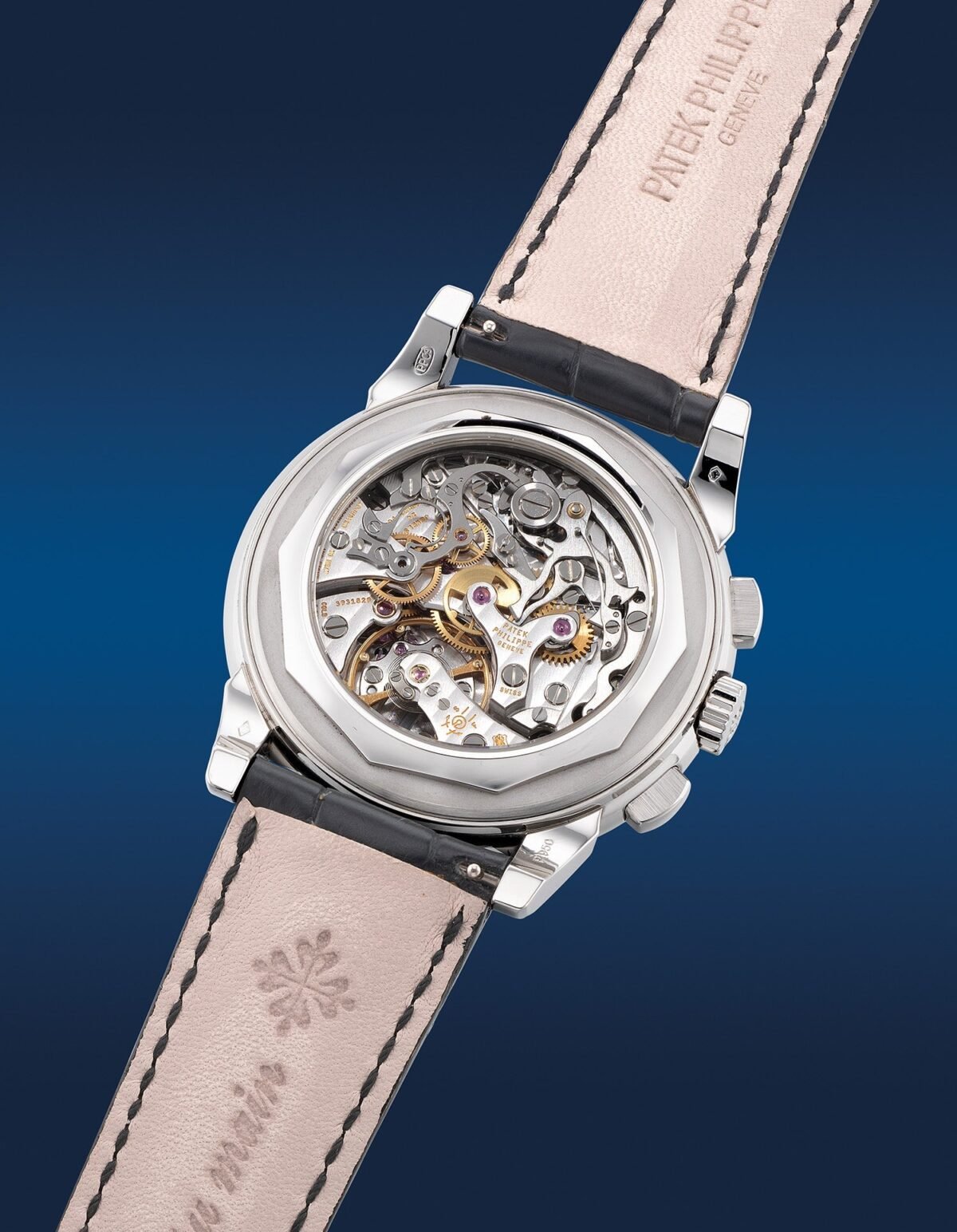 ⁦Patek Philippe Perpetual Calendar Chronograph Platinum Black Automatic size 41mm⁩ - الصورة ⁦4⁩
