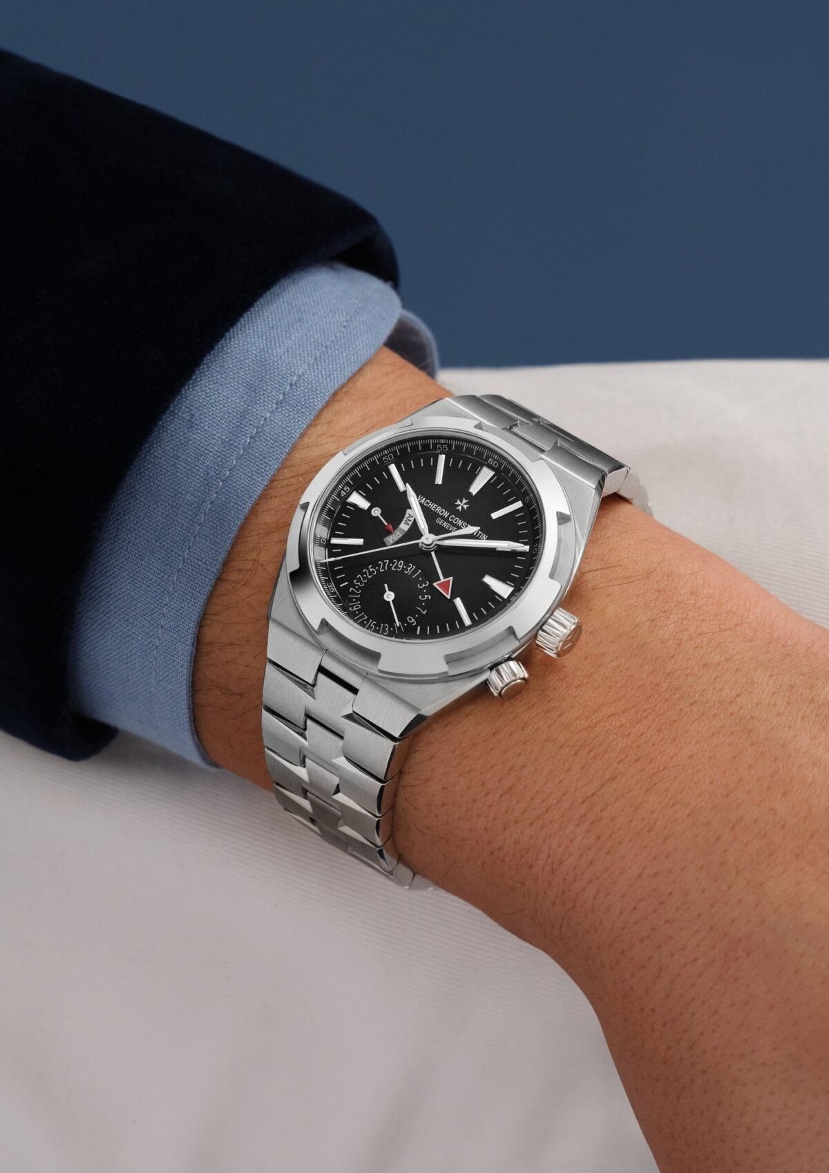 ⁦Vacheron Constantin Dual time 7920V/210A-B546 42.5 mm Steel⁩ - الصورة ⁦3⁩