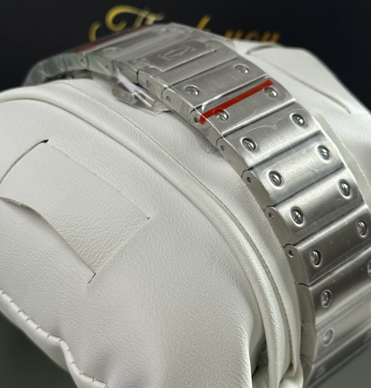 ⁦Cartier Santos White Dial Stainless Steel Automatic 40mm⁩ - الصورة ⁦5⁩