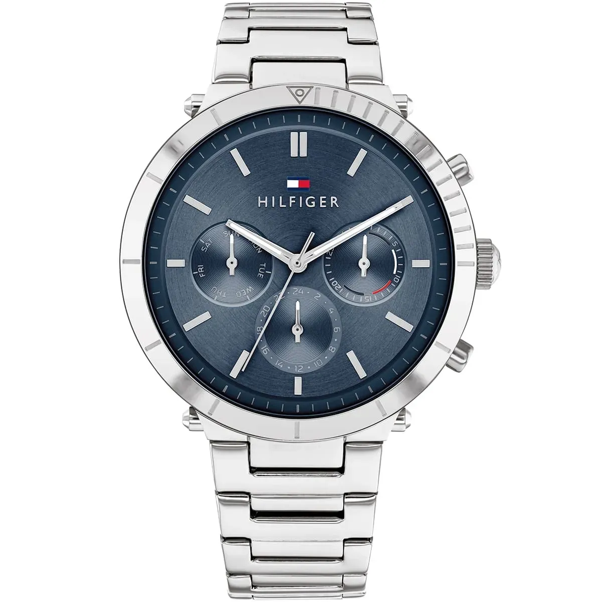 imgi_16_1782349-tommy-hilfiger-watch-women-blue-dial-metal-stainless-steel-silver-strap-quartz-battery-analog-emery ساعة تومي هيلفيغر للنساء 1782349 - الصورة 1