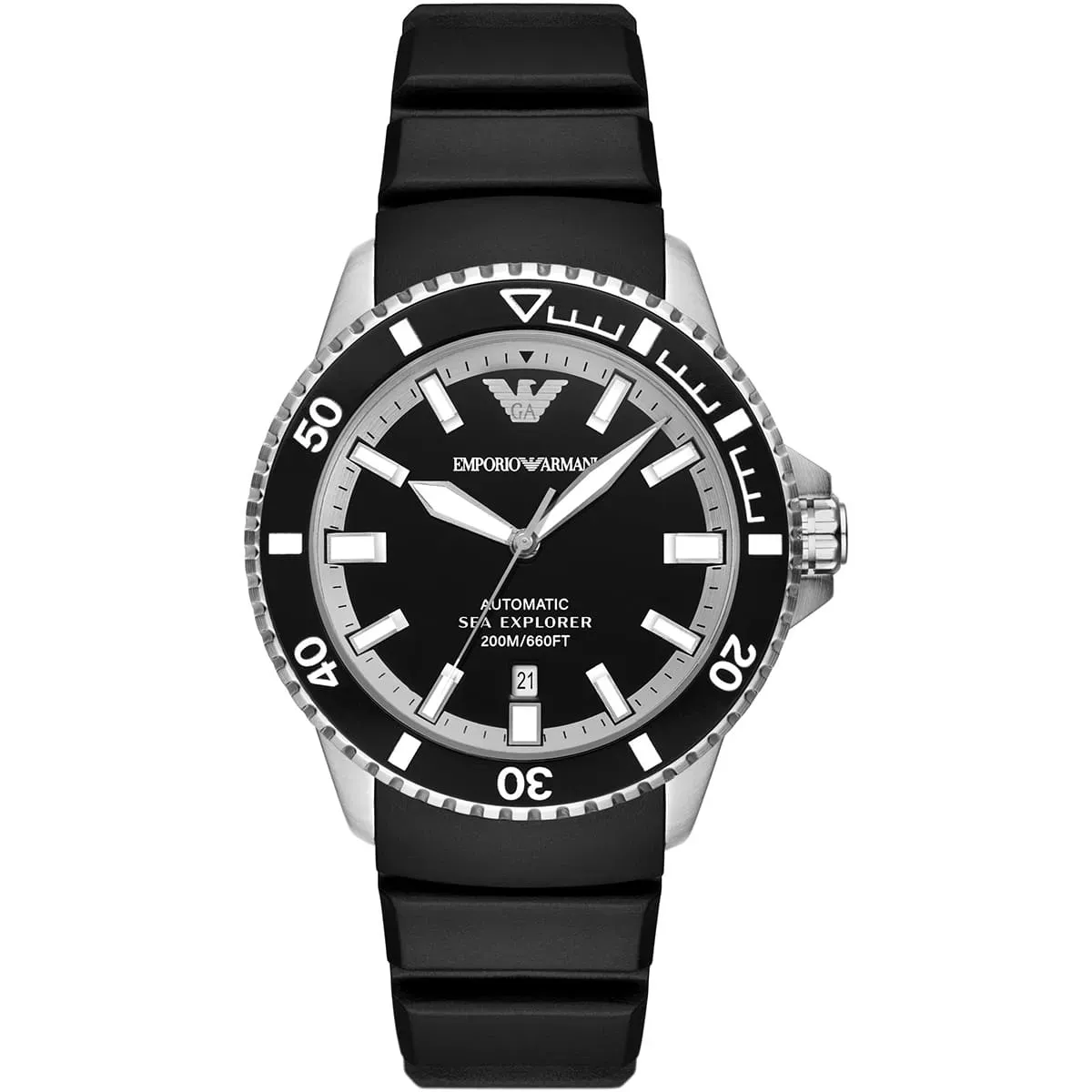 imgi_86_ar60078-emporio-armani-watch-automatic-200m-660ft-men-black-dial-rubber-strap-analog-sea-explorer ساعة إمبوريو أرماني AR11788 - الصورة 1